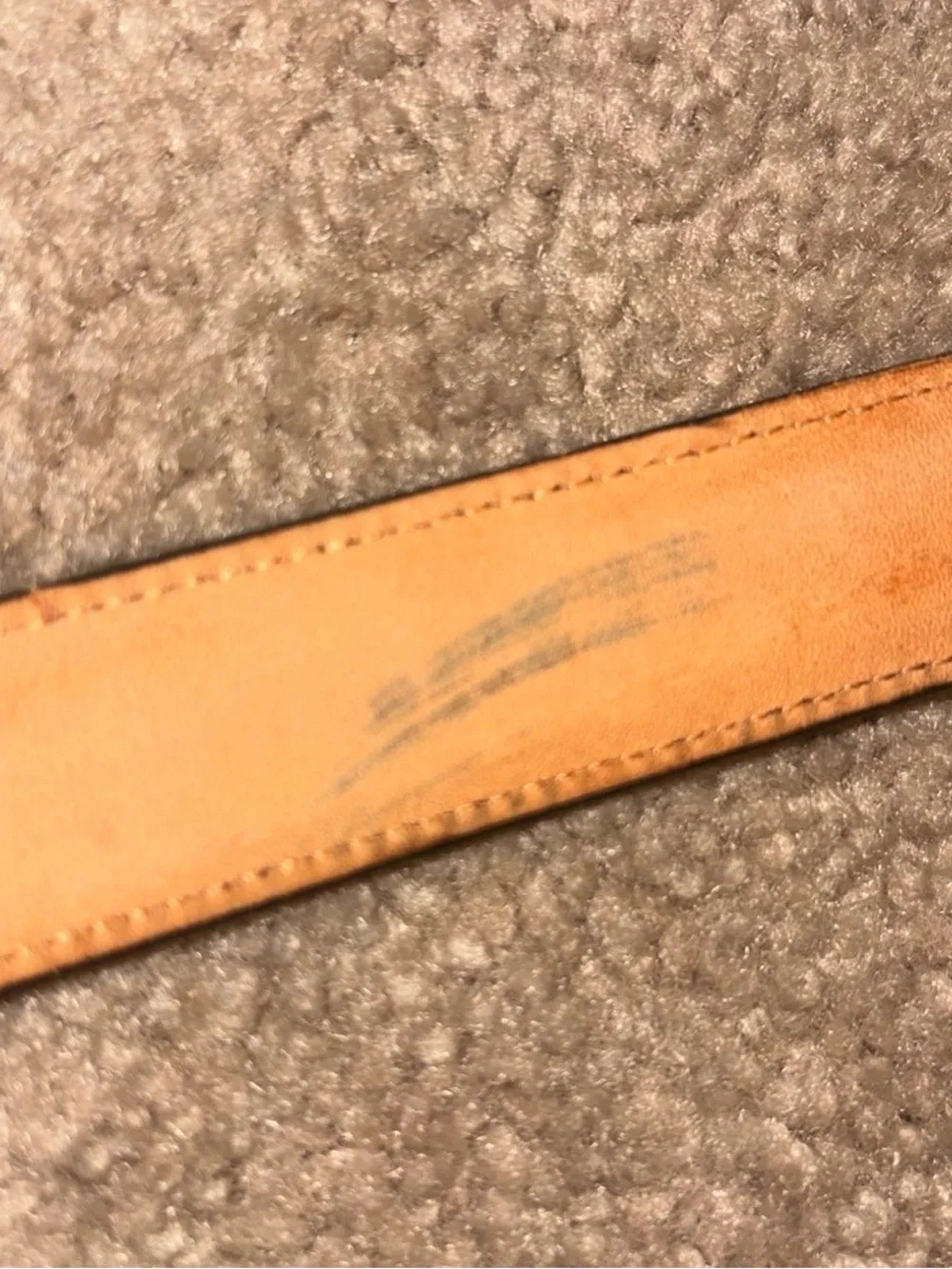 Coach Women’s Forest Green Leather Belt with Brass Buckle